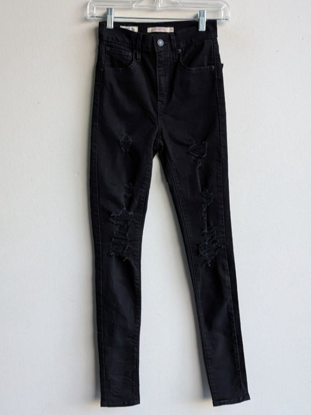 Levi's Mile High Super Skinny Distressed Jeans